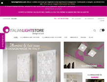 Tablet Screenshot of italianlightstore.com